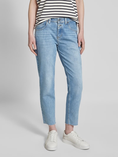 Marc O'Polo Cropped Boyfriend Jeans im Used Look Modell 'THEDA' Hellblau 4