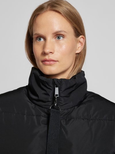 Fransa Bodywarmer met opstaande kraag, model 'bella' Zwart - 3