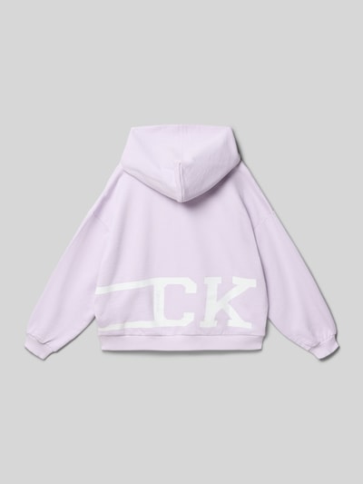Calvin Klein Jeans Regular Fit Hoodie aus reiner Baumwolle Flieder 3