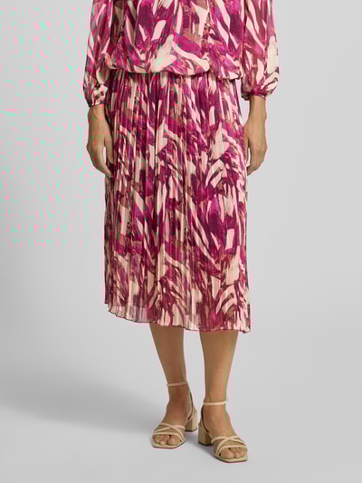 ZABAIONE Midirok in geplooide look, model 'Ela' Fuchsia - 4