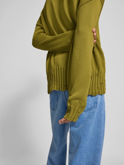 Marni Jacke in Strick-Optik im Used-Look Grass 3