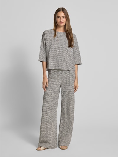 Christian Berg Woman T-Shirt mit überschnittenen Schultern Dunkelblau 1