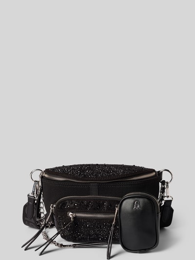 Steve Madden Bauchtasche mit Strasssteinbesatz Modell 'Maxima' Black 2