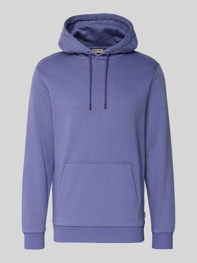 Produktfoto, Regular Fit Hoodie aus Baumwoll-Mix Modell 'CERES' von Only & Sons in Unifarbe mit Kängurutasche, Kapuze und Label Stitching
