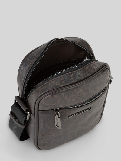 Valentino Bags Umhängetasche mit Label-Detail Modell 'KING' Dunkelbraun 2
