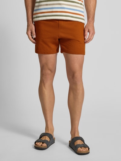 Strellson Regular Fit Shorts aus reiner Baumwolle Terra 4