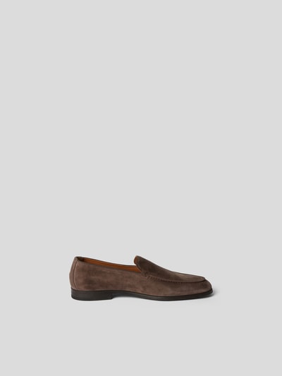 Doucal's Loafer aus Veloursleder Dunkelbraun 5