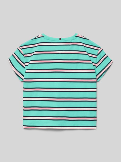 Tommy Hilfiger Teens Regular Fit T-Shirt aus reiner Baumwolle Lagune 3