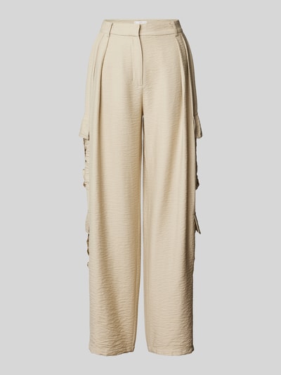 Mango Hose aus Viskose-Mix in unifarbenem Design Modell 'UTAH' Beige 2