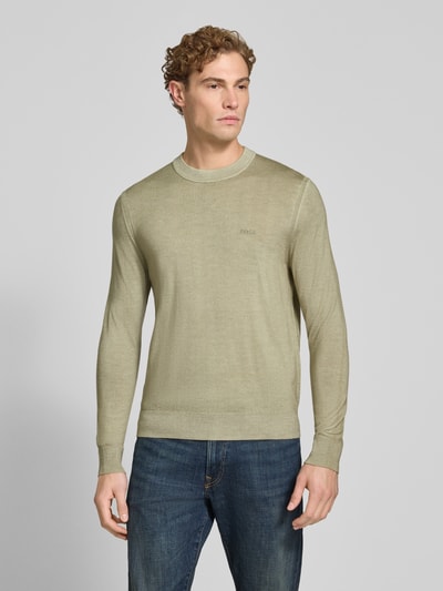 BOSS Orange Regular Fit Pullover aus reiner Schurwolle Modell 'Kestefo' Lind 4
