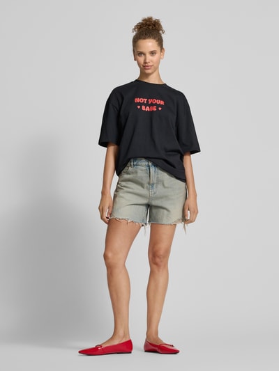 Review Jeans Shorts mit 5-Pocket-Design - Jorts Rauchblau 1