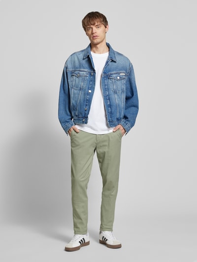 Jack & Jones Slim Fit Chino mit Eingrifftaschen Modell 'MARCO' Mint 1