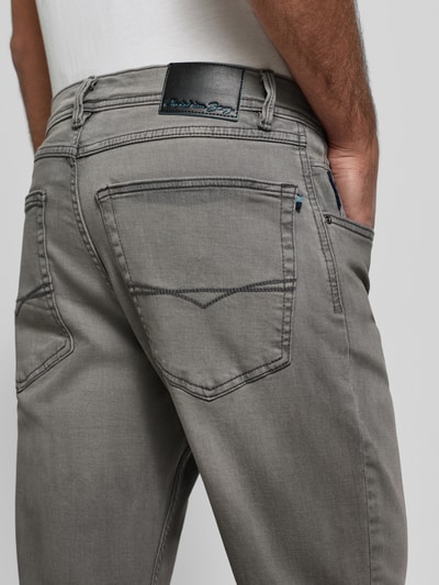 Christian Berg Men Straight fit jeans in 5-pocketmodel Lichtgrijs - 3