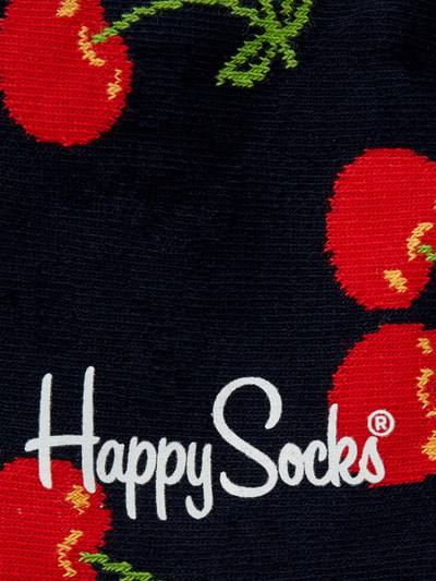 Happy Socks Socken mit Allover-Print Modell 'CHERRY' Marine 2