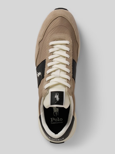 Polo Ralph Lauren Sneaker aus Leder-Mix mit Logo-Stitching Modell 'Train' Beige 3
