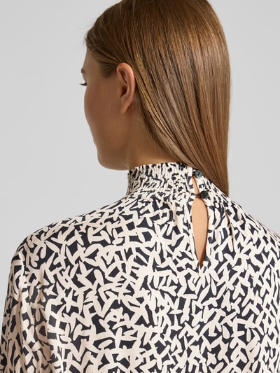 Milano Italy Regular Fit Bluse mit Stehkragen Offwhite 3