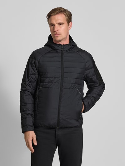 BOSS Green Regular Fit Steppjacke mit Reißverschlusstaschen Modell 'URBANEX' Dunkelblau 4