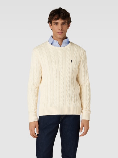 Polo Ralph Lauren Gebreide pullover met kabelpatroon Offwhite - 4