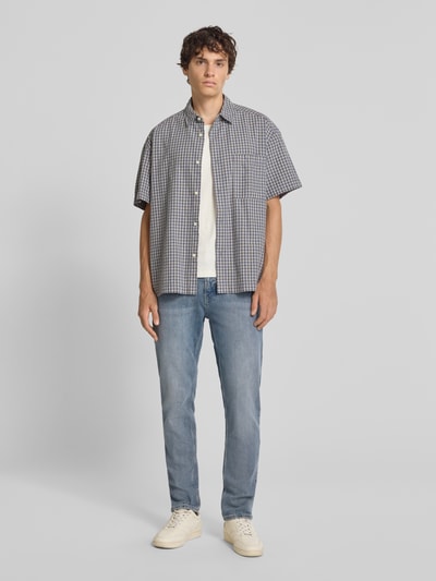 Marc O'Polo DENIM Jeansy o kroju tapered fit z mieszanki bawełny Jasnoniebieski 1