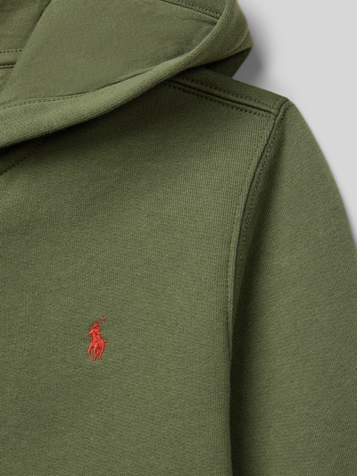 Polo Ralph Lauren Kids Sweatjacke mit Kapuze Hellgruen 2