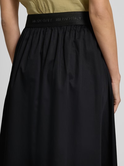 Milano Italy Midirok met elastische band met label Zwart - 3