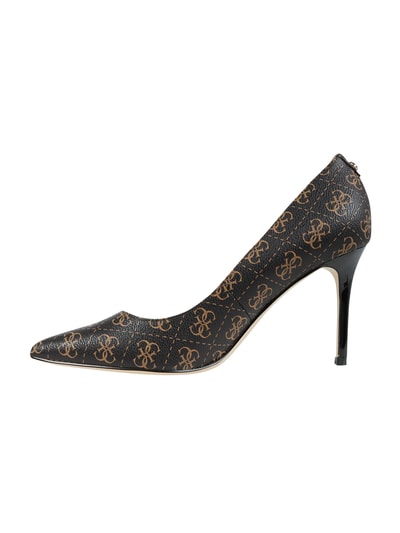 Guess Pumps in leerlook  Middenbruin - 3