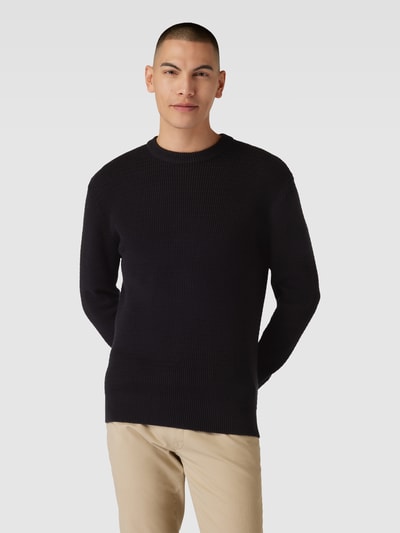 Esprit Collection Gebreide pullover met structuurmotief Antraciet - 4