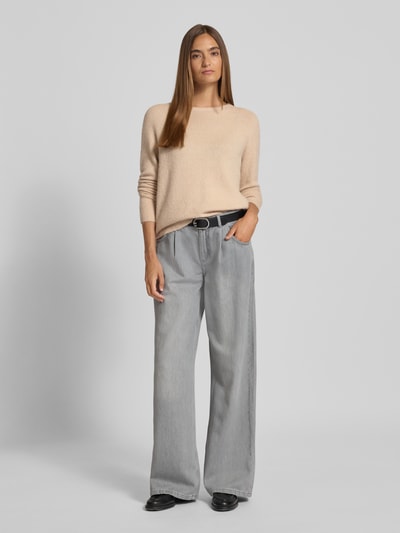 Rich & Royal Strickpullover mit gerippten Abschlüssen Sand 1