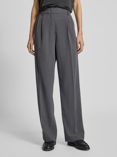 Christian Berg Woman Pantalon met achterzakken Donkergrijs gemêleerd - 4