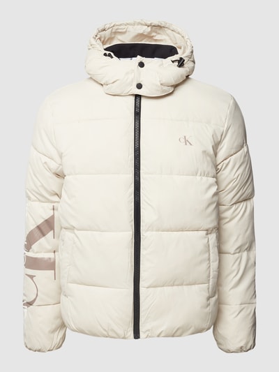 Calvin Klein Jeans Steppjacke mit Label-Print Offwhite 2