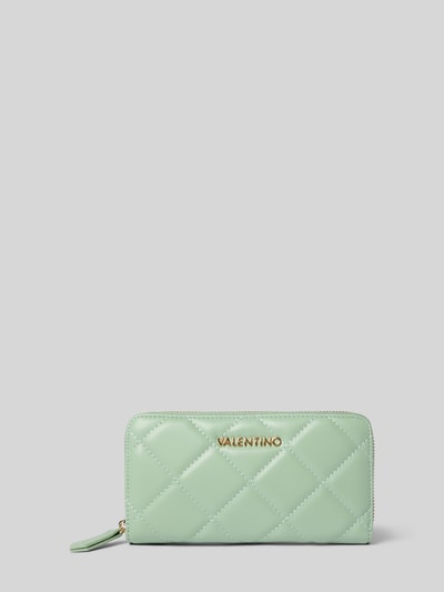 VALENTINO BAGS Portemonnee met labelapplicatie, model 'OCARINA' Lichtgroen - 1