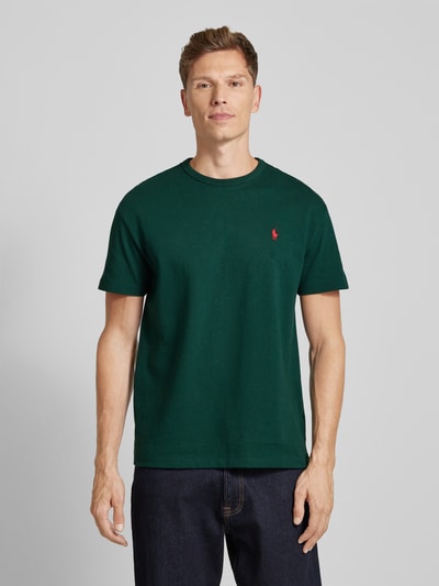 Polo Ralph Lauren T-shirt z wyhaftowanym logo Ciemnozielony 4