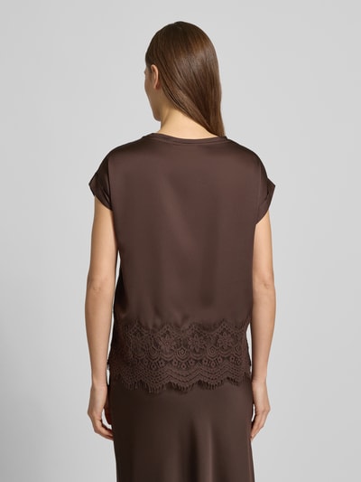 VILA T-Shirt mit Rundhalsausschnitt Modell 'ELLETTE' Mittelbraun 5