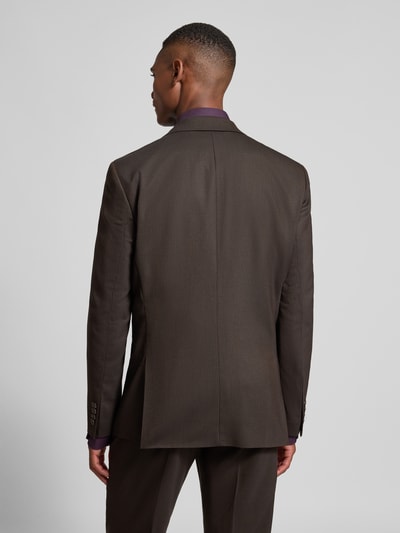SELECTED HOMME Slim Fit Anzug mit Woll-Anteil Modell 'NEIL' Dunkelbraun 5