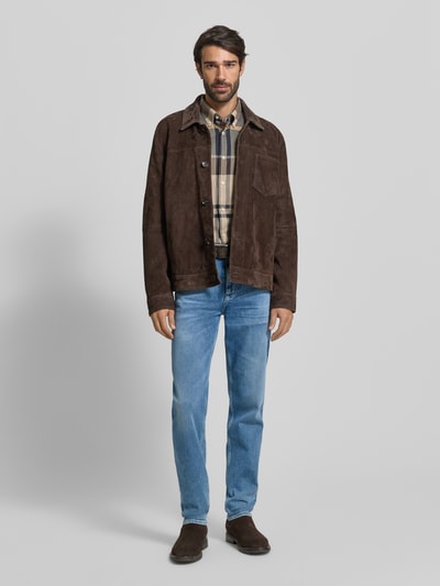 BOSS Regular fit jeans van katoenmix, model 'RE.MAINE' Lichtblauw - 1