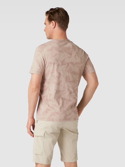 Esprit T-shirt met all-over motief Donkerrood - 5