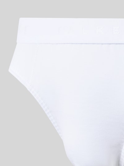 Falke Regular Fit Brief mit Logo-Detail Modell 'Daily' Weiss 2