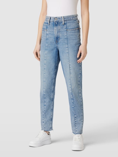 Levi's® Mom fit jeans met deelnaden Lichtblauw - 4