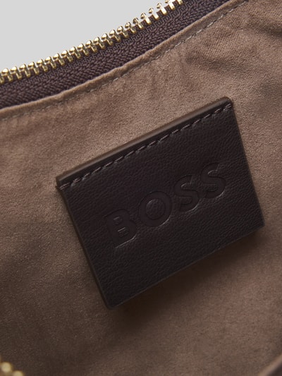 BOSS Umhängetasche mit Shearlingrand Dunkelbraun 6