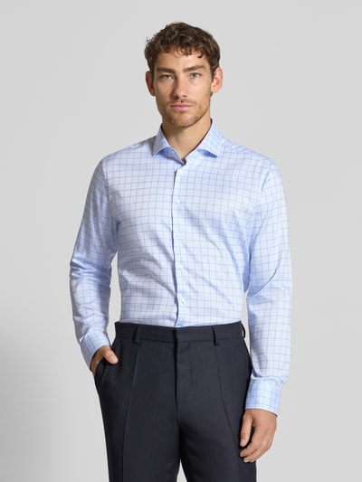 SEIDENSTICKER REGULAR FIT Regular fit zakelijk overhemd met kentkraag, model 'Spread' Bleu - 4