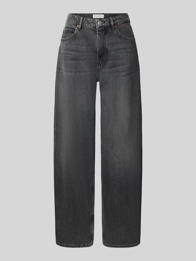 Produktfoto, Relaxed Fit Jeans aus Baumwoll-Mix Modell 'MAJ' von Marc O'Polo, dunkles Grau, Barrel-Schnitt, glatte Textur, Damen Barrel Jeans von Marc O'Polo