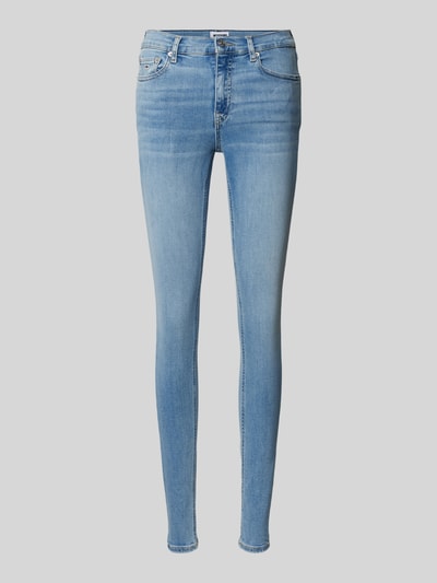 Tommy Jeans Skinny Fit Jeans im 5-Pocket-Design Modell 'NORA' Hellblau 2