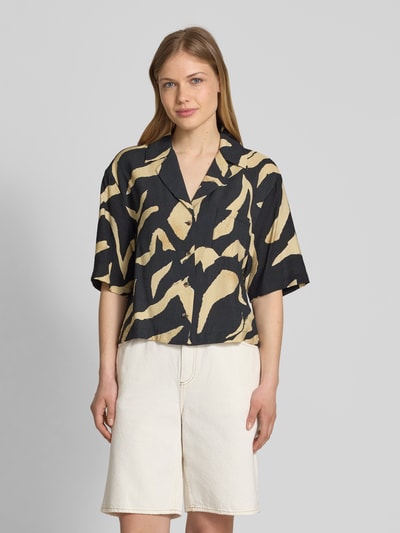 Mango Hemdbluse mit Reverskragen Black 4