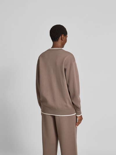 Kenzo Oversized Jacke aus Woll-Mix Taupe 5