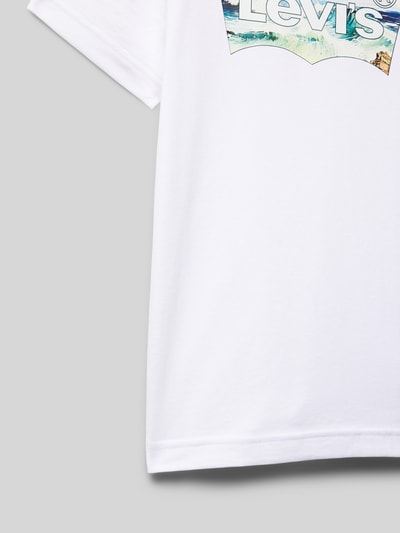 Levi’s® Kids T-Shirt mit Label-Print Weiss 2
