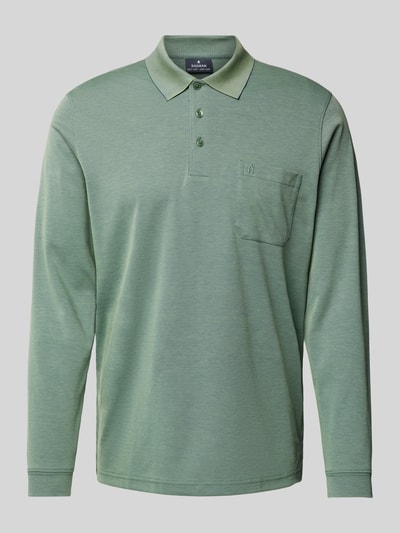 RAGMAN Regular fit poloshirt met borstzak Rietgroen - 2