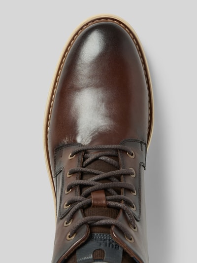 BULLBOXER Schnürstiefel mit Label-Details Dunkelbraun 3