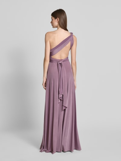 Rose Avenue Abendkleid mit V-Ausschnitt und Taillenband Pflaume 5