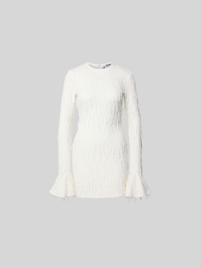 ROTATE Minikleid mit Rundhalsausschnitt Weiss 2