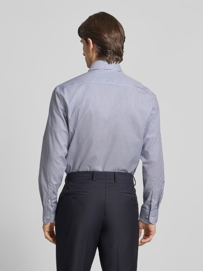 ETERNA Comfort Fit Businesshemd mit Knopfleiste Marine 5